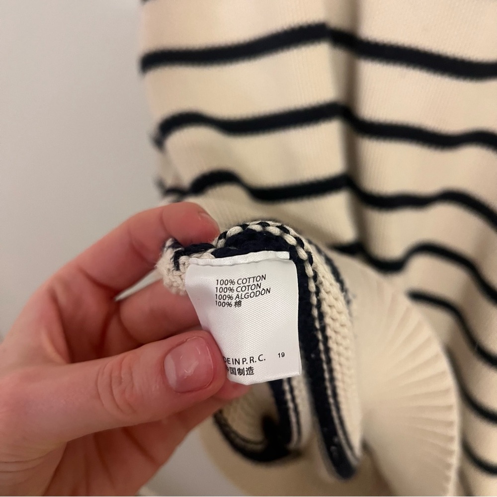 Brandy Melville Cream and Black Striped Sweater - Picture 6 of 6
